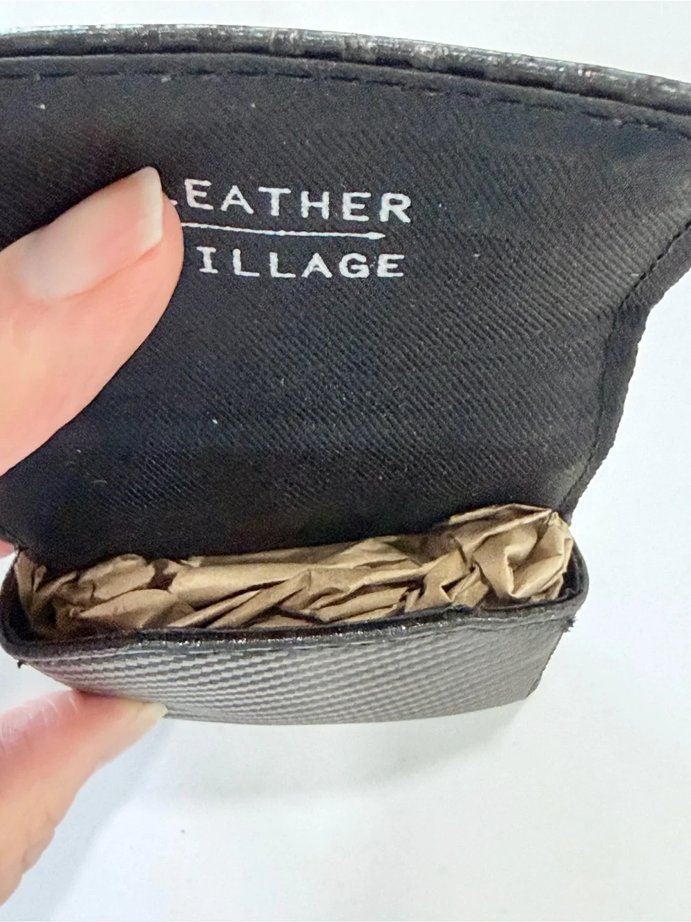 Leather Village Carbon Fiber Phone Holder Galaxy Z Flip Series